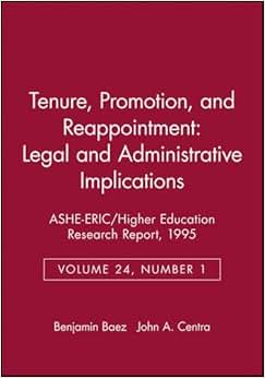 tenure, promotion, and reappointment: legal and ad ministrative